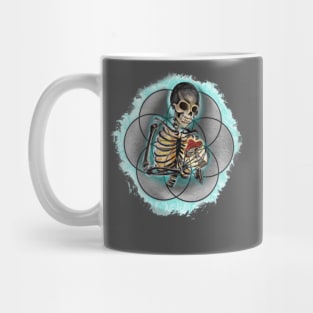 Skeleton and mushroom Mug